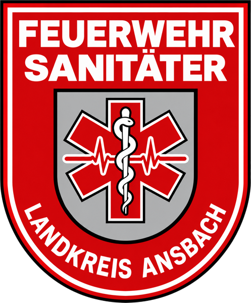 Wappen Feuerwehrsanitäter Landkreis Ansbach